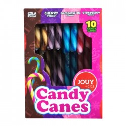 Karameļu spieķīši CANDY CANES 10x10g=100g - 4 garšas Karameļu spieķīši CANDY CANES 10x10g=100g - 4 garšas