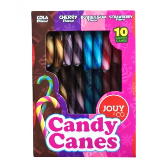 Karameļu spieķīši CANDY CANES 10x10g=100g - 4 garšas