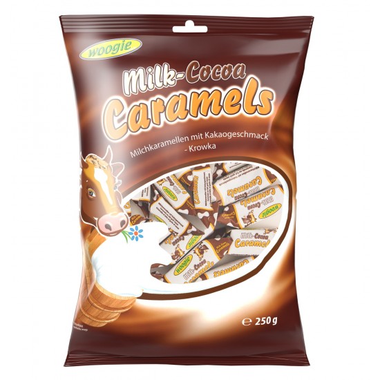 Piena karameles ar kakao garšu "Cocoa" 250 gr WOOGIE