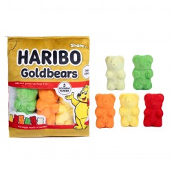 Мягкая игрушка HARIBO, плюшевая сумка для закусок, 44x37x7 см - GOLDBEARS