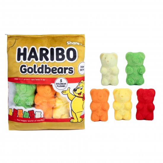 Мягкая игрушка HARIBO, плюшевая сумка для закусок, 44x37x7 см - GOLDBEARS