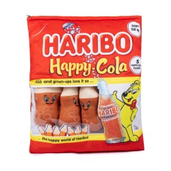 Plīša rotaļlieta HARIBO Plush Snack Bag 44x37x7cm - HAPPY-COLA Plīša rotaļlieta HARIBO Plush Snack Bag 44x37x7cm - HAPPY-COLA