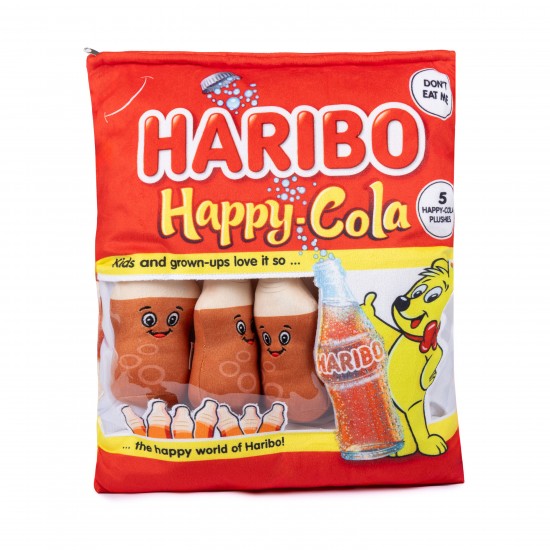 Plīša rotaļlieta HARIBO Plush Snack Bag 44x37x7cm - HAPPY-COLA