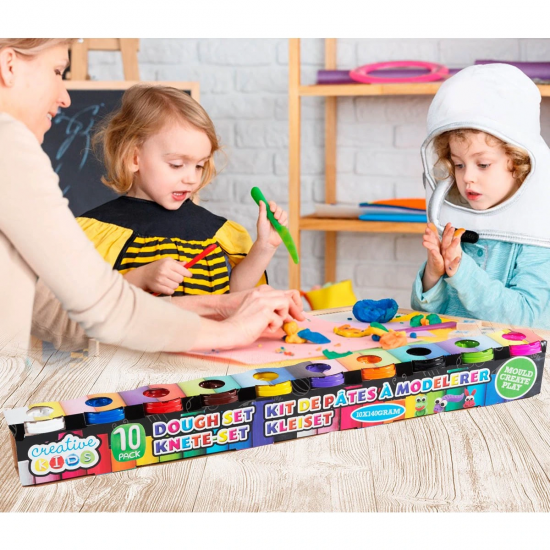 Plastilīns veidošanai 10x140gr