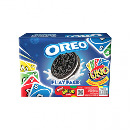 Cepumi ar vaniļas krēmu OREO, (4 x 64,4g) + spēle UNO mini