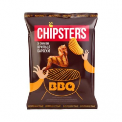 Kartupeļu čipsi CHIPSTER'S 70g - ar BBQ garšu