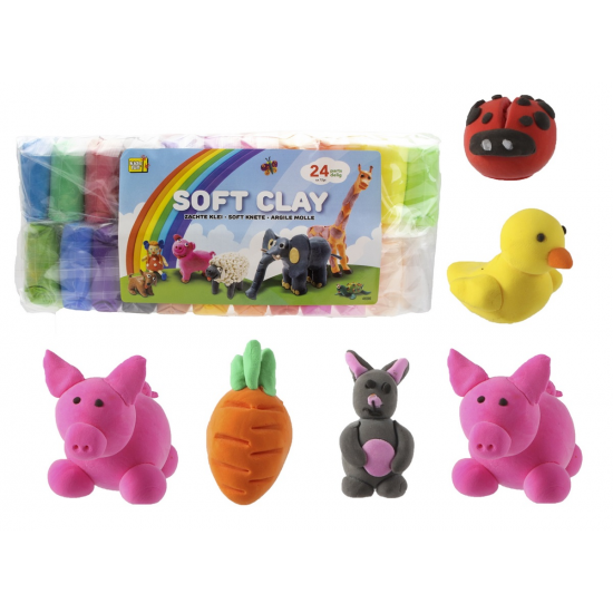 Masa modelēšanai SOFT CLAY KIDS FUN 24gab Masa modelēšanai SOFT CLAY KIDS FUN 24gab