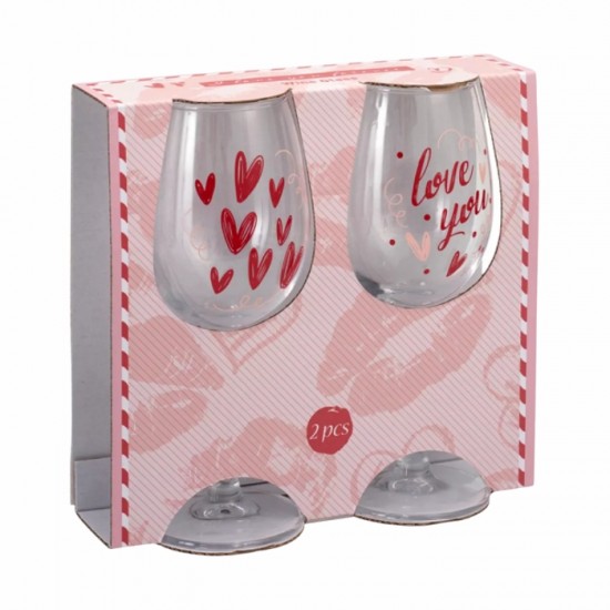 Vīna glāzes, 2 gab, 350ml