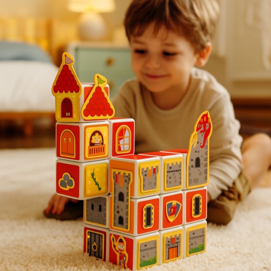 Magnētiskais konstruktors, GEOMAG MAGICUBE,- 78 gab