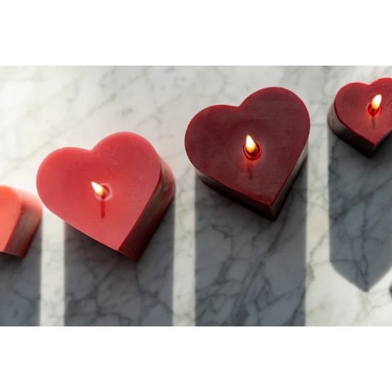 Svece HEART 6,5x4,6cm