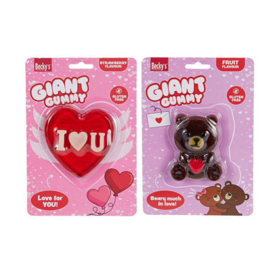Želejas konfekte GIANT GUMMY 80g - I LOVE YOU