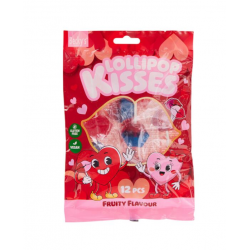 Karameles uz kociņa LILLIPOP KISSES 96g