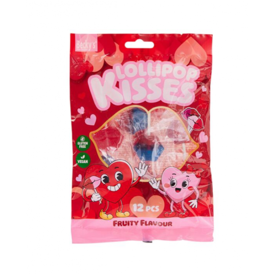 Karameles uz kociņa LILLIPOP KISSES 96g