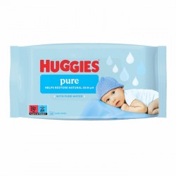 Mitrās salvetes Huggies PURE
