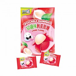 Želejas konfektes noplēšamas PEELABLE 75g – ličīja