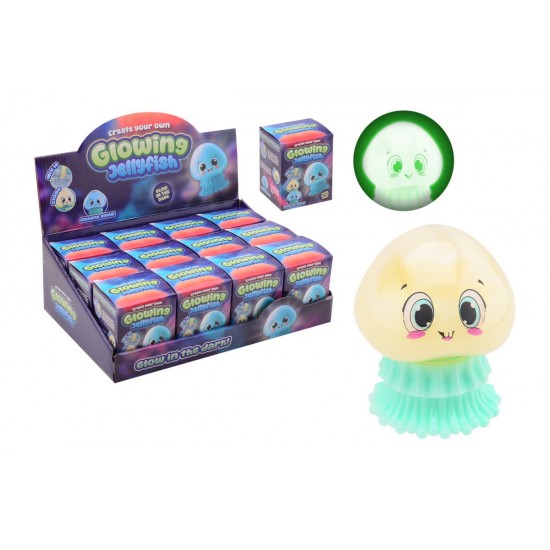 Medūzas veidošanas komplekts no gļotām - tumsā spīd