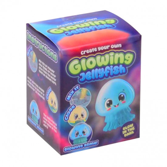 Medūzas veidošanas komplekts no gļotām - tumsā spīd