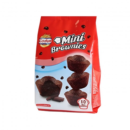 Mafini CODAN 118g –MINI BROWNIES ar šokolādes skaidiņām
