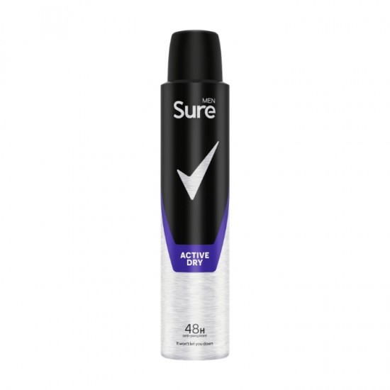 Мужской дезодорант SURE 150 мл - 48 ч Active Dry
