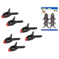 Līmēšanas skavu komplekts 65mm 6gab Līmēšanas skavu komplekts 65mm 6gab