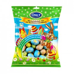 EASTER Piena šokolādes olas ar lazdu riekstu garšas pildījumu 400g - LIELAS