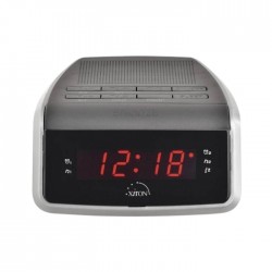 Elektriskais pulkstenis ar radio BLOKKER - melns