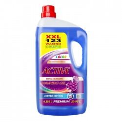 Veļas mazgāšanas gēls  ACTIVE, - 4,1 l- krāsainai veļai