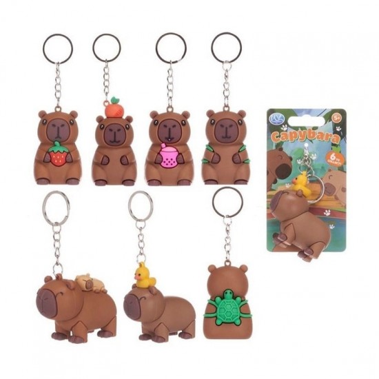Atslēgu piekariņš 3D 4–5 cm - kapibara