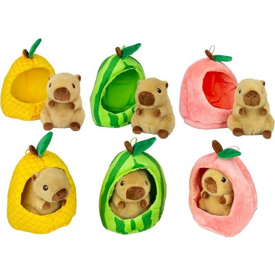 Mīkstā rotaļlieta KAPIBARA 22 cm - augļu sērija