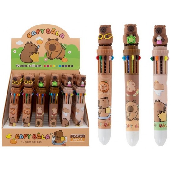 Pildspalva KAPIBARA 15 cm |10 krāsas