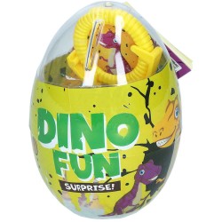 Яйцо-сюрприз Becky's 15г – DINO FUN с конфетами и игрушкой