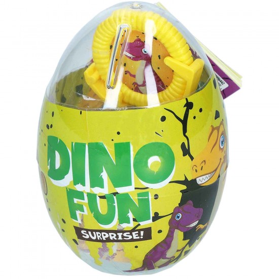 Яйцо-сюрприз Becky's 15г – DINO FUN с конфетами и игрушкой