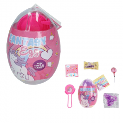 Яйцо-сюрприз Becky's 15 г – UNICORN со сладостями и игрушкой