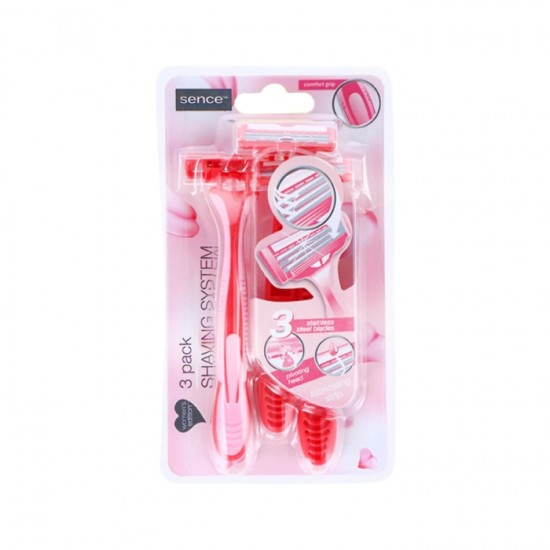 Vienreizējie skuvekļi SENCE 3gab sievietēm