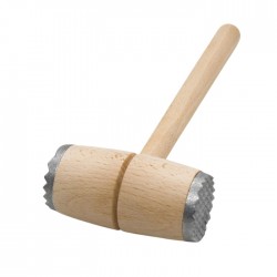 Деревянный кухонный молоток 28 см - с металлическими наконечниками Деревянный кухонный молоток 28 см - с металлическими наконечниками