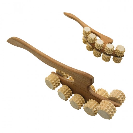 Деревянный массажный ролик против целлюлита