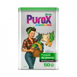Veļas pulveris PUROX RETRO 3kg - UNIVERSAL metāla kastē