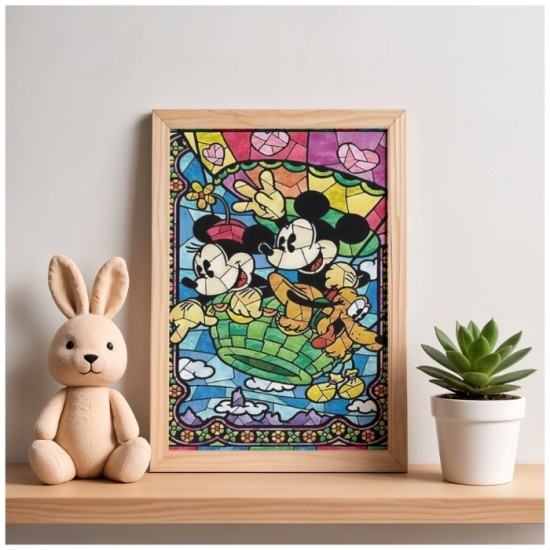 Dimantu mozaīka RUBYE, 30x40cm - Mickey and Minnie