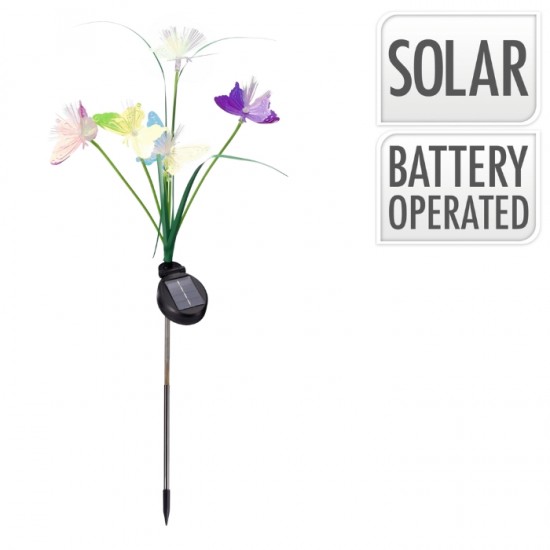 Dārza solāra lampa BUTTERFLY