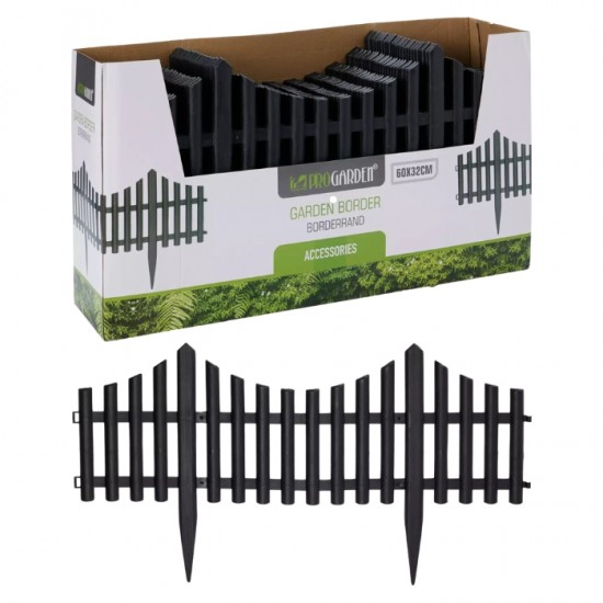 Садовый забор PROGARDEN - черный