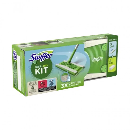 Швабра-швабра для пола Swiffer + с запасными салфетками