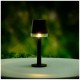 Настольная лампа на солнечных батареях для сада - черная