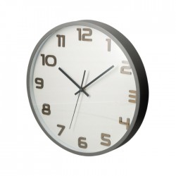 Sienas pulkstenis Ø 35 cm ar koka cipariem Sienas pulkstenis Ø 35 cm ar koka cipariem