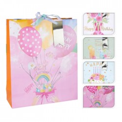 Dāvanu maisiņš liels, 32x16x10 cm - HAPPI BIRTHDAY Dāvanu maisiņš liels, 32x16x10 cm - HAPPI BIRTHDAY