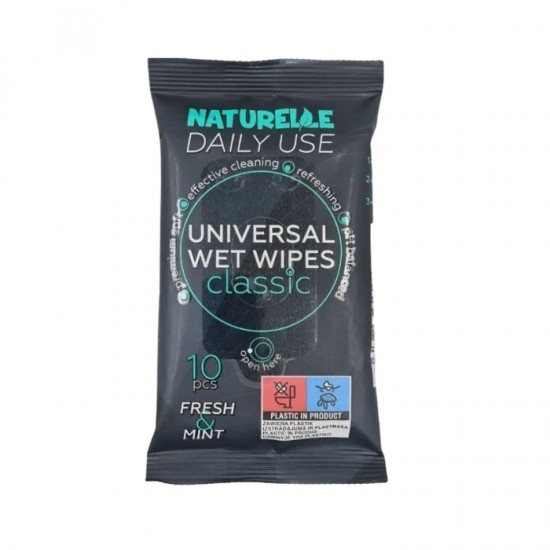 Mitrās salvetes, NATURELLE, 10 gab