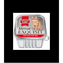 PERFECTO CAT pastēte kaķiem 100g x 10gb - ar liellopu gaļu