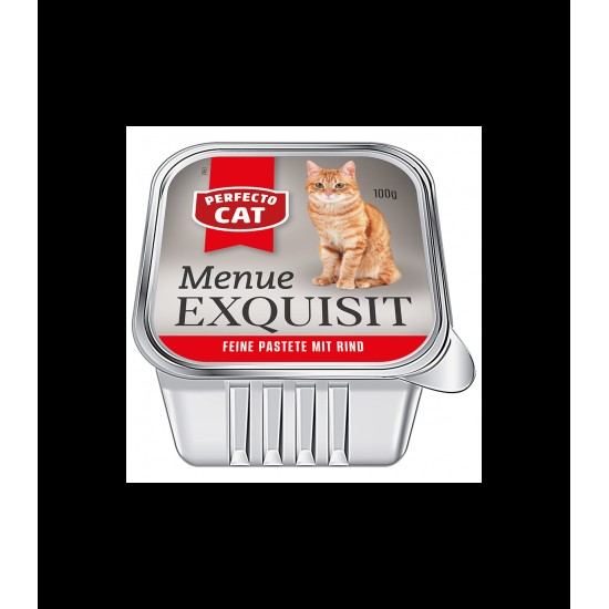 PERFECTO CAT pastēte kaķiem 100g x 10gb - MIX