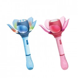 Ziepju burbuļu palaišanas ierīce FLOWER + ziepju burbuļi 50ml