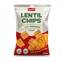 Čipsi lēcu SNACK LINE 70g- paprika Čipsi lēcu SNACK LINE 70g- paprika