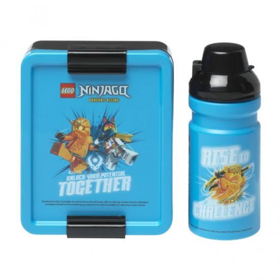 Pusdienu kastīte + dzērienu pudele LANCH BOX LEGO NINJAGA